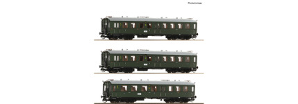 Roco 6280001 - TT - 3-tlg. Set Reisezugwagen Altenberg, DRG, Ep. II